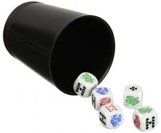 Falomir Cubilete Póker, Juego de Mesa, Clásicos, Multicolor (27930)