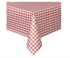 Unique GPT502-50271 Mantel de Plástico-2,74 m x 1,37 m-Vichy Rojo, Multicolour