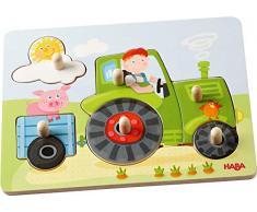 HABA 302535 Puzzle Puzzle - Rompecabezas (Puzzle Rompecabezas, Granja, Niños, Tractor, 1 año(s), Madera)