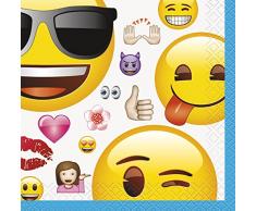 Unique Party 50602, Servilletas De Papel Emoji, Pack of 16