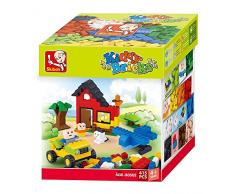 Ladrillos Sluban básicos ladrillos sueltos embalado en una caja de almacenamiento (415-Piece, Verde)