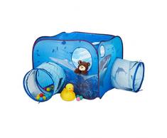 Poli/éster Tienda Campa/ña Ni/ños color 10022454 Rosa Interior-Exterior 90 x 118 x 115 cm Relaxdays Infantil de Hadas