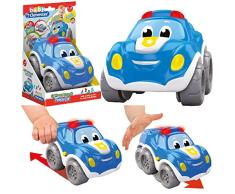 Baby Clementoni Coche Policía Retrofricción con Luces y Sonidos - juguetes bebé con sonido a partir de1 año (17179)