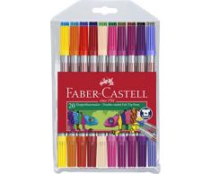 Estuche 20 rotuladores con dos puntas, fina y gruesa