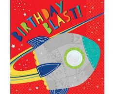 Amscan International Amscan 512278 - Servilletas de papel (16 unidades), diseño de explosión , color/modelo surtido