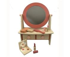 Egmont Toys- Tocador de Belleza Juego Infantil de imitación en Madera, en Forma de Tocado, niñas a Partir de 18 Meses, Multicolor (511118)