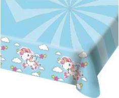Folat B.V.- Folat Generique Einhorn Tischdecke 180 x 130 cm Mantel de Unicornio, Multicolor, Costumes (8714572650434)