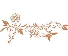 INDIGOS 4051095510017 - Adhesivo decorativo para pared (vinilo, 60 x 10 x 10 cm), color marrón