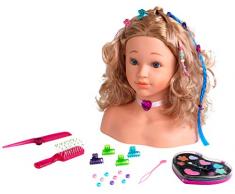 Theo Klein-5240 Coralie Cabeza para Maquillar y Peinar, Juguete, multicolor, única (5240)