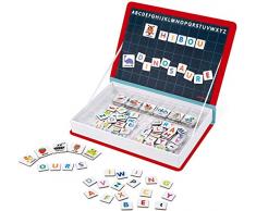 Janod - MagnetiBook Alfabeto juguete educativo, Version en Francés (J02711)