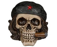 ootb-Hucha, diseño Calavera-Libertador con cigarro, Multicolor, 15x13cm (78/5754)