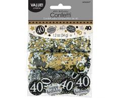 Amscan, confeti para la celebración de oro número 40 360186 de 34 g