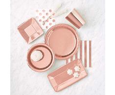 Unique Party- Servilletas, Color oro rosa (53271)