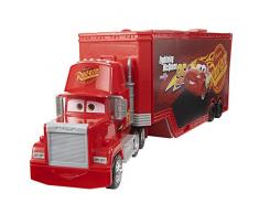 Cars Camión Mack convertible Pista para coches de juguete con lanzadores, regalo para niños +3 años (Mattel HDC75)