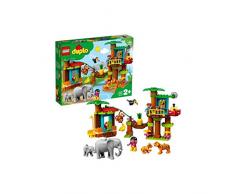 LEGO DUPLO Town - Isla Tropical Nuevo set de construcción educativo, incluye Varios Animales Salvajes de Juguete y una Casa de Arbol (10906)