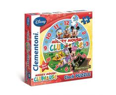La Casa de Mickey Mouse - Puzzle Reloj, 96 Piezas (Clementoni 23018.1)