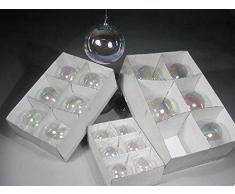 Tabor CF6 - Bote de Cristal D.10 Irid. Accesorios árbol Navidad Adornos Navidad Regalo 612, Multicolor, 8003429922283