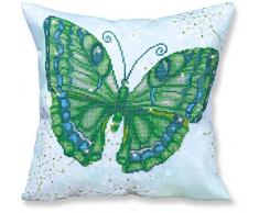 Pracht Creatives Hobby DD16-001 – Diamond Dotz Cojín Libelle, funda de cojín brillante con imagen de diamante para personalizar, aprox. 45 x 45 cm, pintar con diamantes. , color, modelo surtido