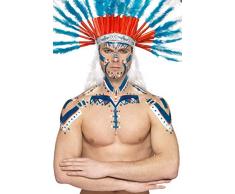 Smiffys-46232 Caja de látex líquido y Esponja aplicadora, sin amoniaco, 59.14ml/2 US FL, Color Azul, No es Applicable (46232)