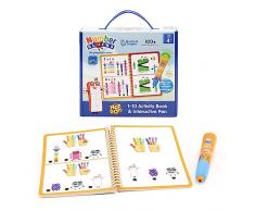 Learning Resources- Libro de Actividades del 1 al 10 y bolígrafo Interactivo Hot Dots, Incluye más de 75 Ejercicios, Regalos de los Numberblocks, 4+ años (EI-2550)