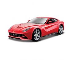 BBurago 26007R - Coche de juguete, 1:24, (surtido de colores rojo y amarillo)