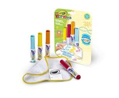 Crayola Mini Kids - Set Recarga Colorea y Borra, 4 Rotuladores y Paño Borrador, para Usar con el Maxi Tapete Colorea y Borra, 81-2007