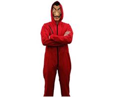 Zoelibat Salvador Dali - Mono de Disfraz de la Casa de Papel, Carnaval, Halloween, Fiesta temática, Color Rojo