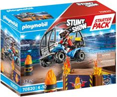 PLAYMOBIL Stuntshow 70820 Starter Pack Stuntshow Quad con rampa de Fuego, Juguetes para niños a Partir de 4 años