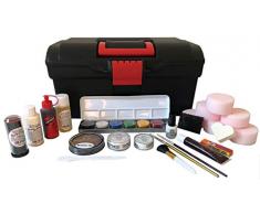 Eulenspiegel Profi-Schminkfarben GmbH Búho Espejo 299586 Maquillaje Halloween, Negro/Rojo