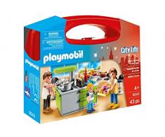 PLAYMOBIL- Maletín Cocina Juguete, Multicolor (geobra Brandstätter 9543)