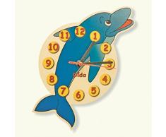 Dida - Reloj de Pared para niños - Delfín