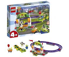 LEGO 4+ Toy Story 4: Alegre Tren de la Feria, Juguete de Construcción de Disney Pixar, Atracción con Minifigura de Buzz Lightyear (10771)
