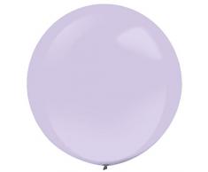 amscan 9905488 - Juego de 4 Globos de látex, diseño de Lavanda