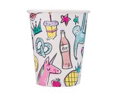 Unique Party- Vasos de papel, Color (73206) , color/modelo surtido