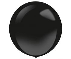 amscan 9905492 - Globos de látex (4 Unidades), Color Negro