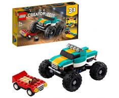 LEGO Creator - Monster Truck, 4x4 de Juguete, set 3 en 1, Construye un Dragster o un Coche, Juguete Recomendado a Partir de 7 Años (31101) , color/modelo surtido