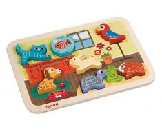 Janod Chunky Puzzle de madera, Animo’ (J07024)