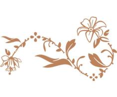 INDIGOS 4051095514510 - Adhesivo decorativo para pared (vinilo, 60 x 10 x 10 cm), color marrón
