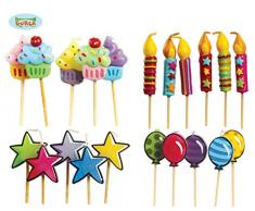 Guirca Fiestas gui32040 – Ampolla Pack: 5 Varios Velas