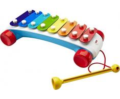 Mattel Fisher-Price-Xilófono de Arrastre, Juguete Musical de Gateo bebés +1 año, Multicolor CMY09