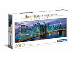 Clementoni- Puzzle 1000 Piezas Panorama Puente de Brooklyn - NY (39434.0)