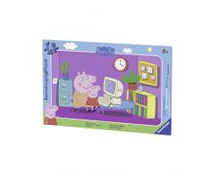 Ravensburger - 06123 - Puzzle - En frente de la computadora Peppa Pig - 15 habitaciones