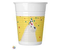 Procos PR87882 - Juego de 8 vasos de plástico, multicolor