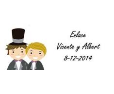 Disok- Lote 68 Pegatinas para Detalle Boda Chicos Precortadas, Multicolor (2244-68)