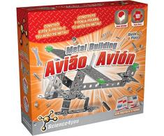 Science4you - Metal Building Avion Juguete científico y Educativo Stem (483115)