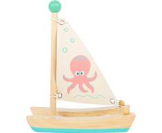 Small Foot 11656 Wooden Octopus Catamaran, Swimming Toy The Water, for Children Aged 24+ Months Juguetes