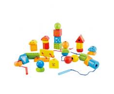 Hape E1001 - Juguete de enhebrar, Juguete de Primera Infancia
