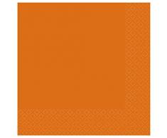 amscan- Servilletas de almuerzo naranja, Color (9915402-204)