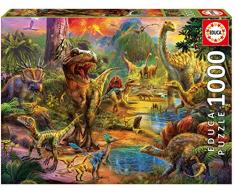 Educa Borrás Puzzle 1.000 Piezas, Tierra de Dinosaurios 17655