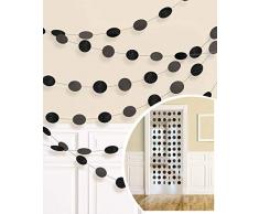 Amscan International – 672424 – 10 2,13 M negro con purpurina cadena Kit de decoración